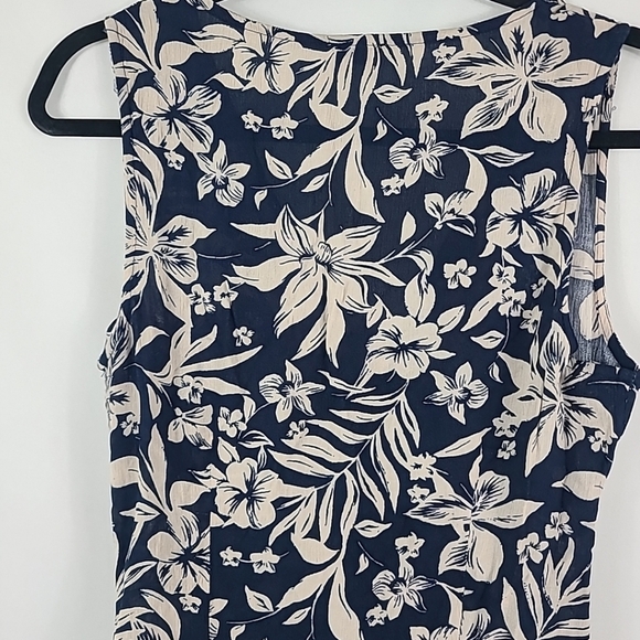 NWT FAHERTY Sorrento Sleeveless Floral Maxi Dress Blue Beige Boho Sz S NEW $228 - Picture 9 of 9